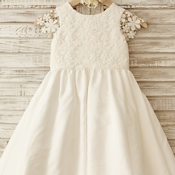 crochet flower girl dress